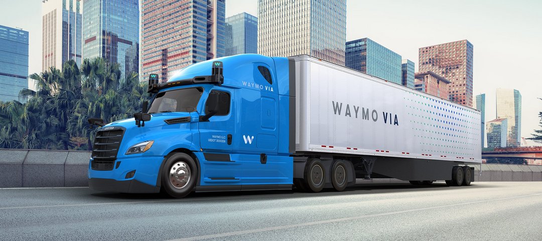 Freightliner Cascadia Truck mit Waymo Driver
